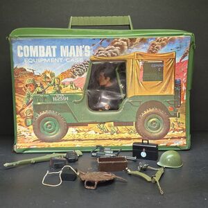 G.I. JOE 1960's Combat Man's Equipment Case, W GI Joe &  Accessories